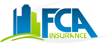 FCA Insurance logo with buildings